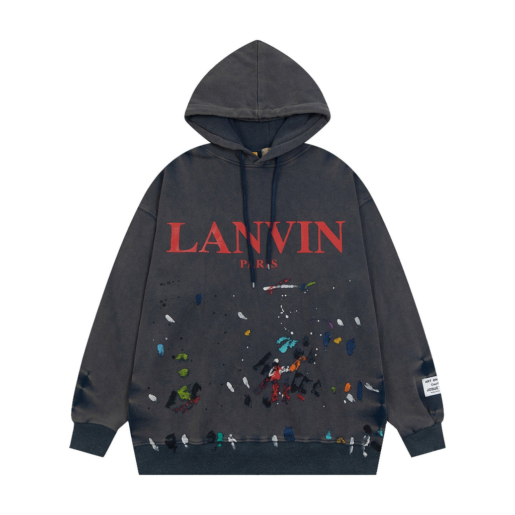 Gallery Dept Hoodie Loose Casual Distressed Hoodie