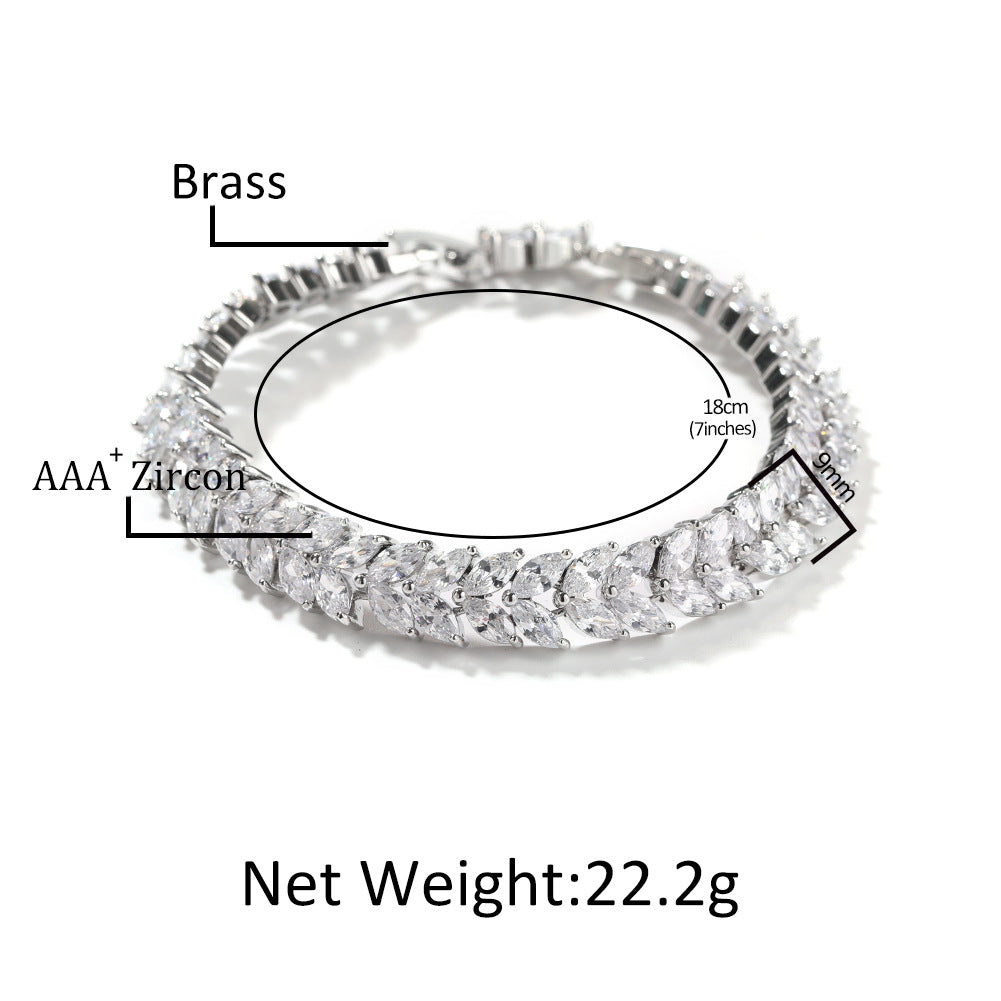 Bracelet Hip Hop Gummy Diamond Bracelet Fashion Metal Street St. Valentine's