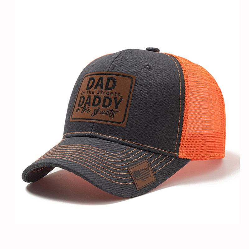 Trendy flat brimmed snapback hats mesh breathable spring summer