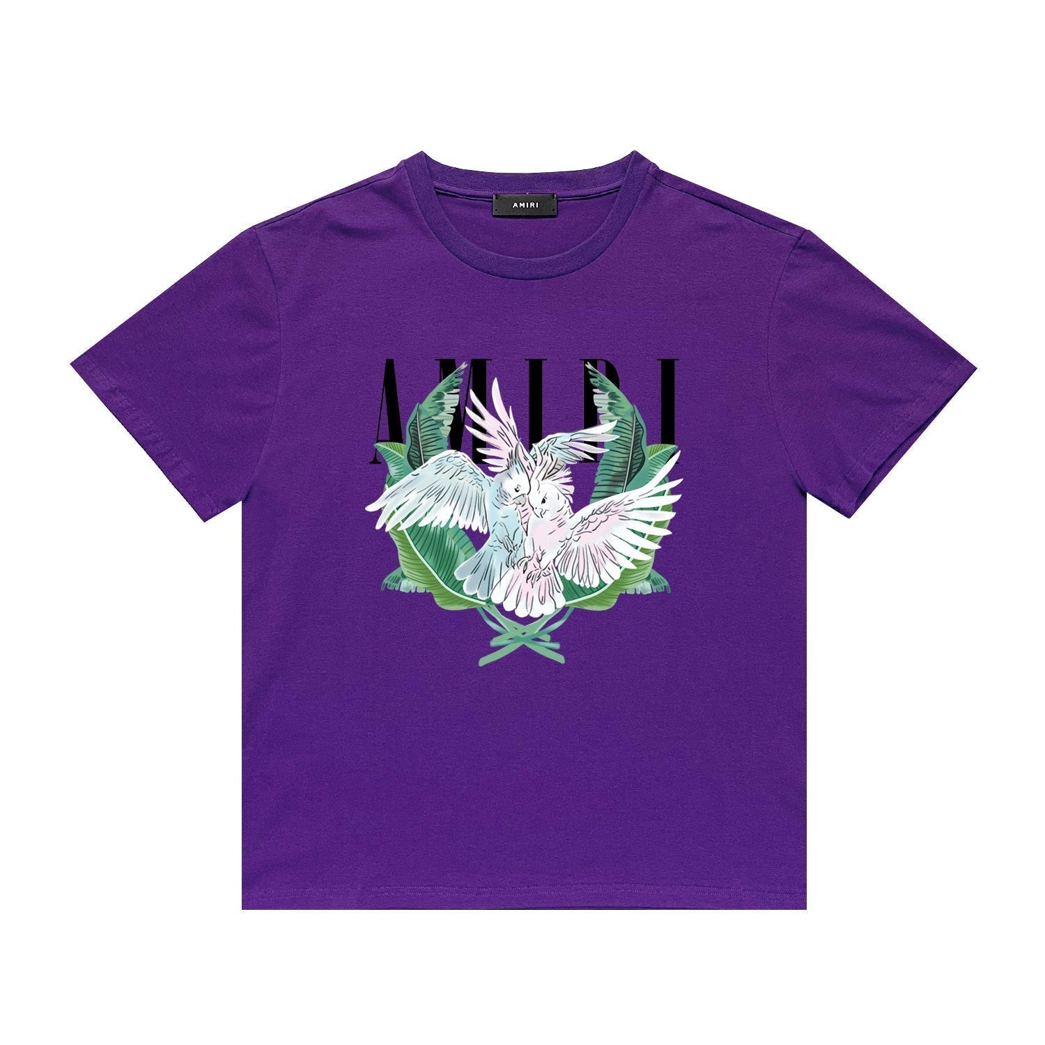 Amiri T Shirt Printed Casual Hip Hop round Neck Short Sleeve T-shirt