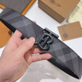 Mens Fashion Belt Premium Sense Personality Plaid