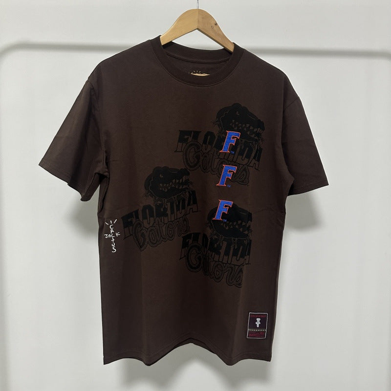 Travis Scott T-Shirt TRAVIS SCOTT Short Sleeve Summer KAWS Hip Hop T-Shirt