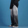 Men Jeans Summer Loose Straight Wide Leg Couple Casual Pants