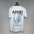 Amiri T Shirt Printed Casual Hip Hop Short-Sleeved T-shirt for Men
