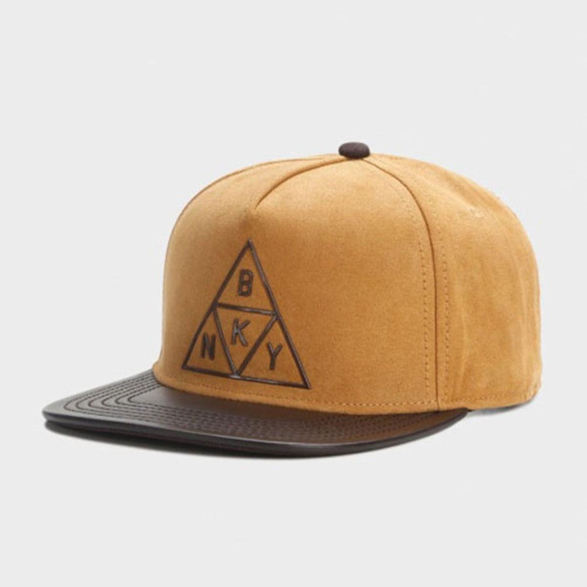 Trendy flat brimmed snapback hats suede brooklyn bnky