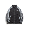 Unisex Jacket Spring and Autumn Vintage Coat Men's and Women's Tops Stand Collar Multicolor Jacket