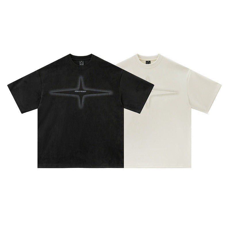 High-quality pure cotton T-shirt street suede