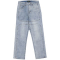 Men Jeans Retro Loose Summer Hip Hop Straight Casual Trousers