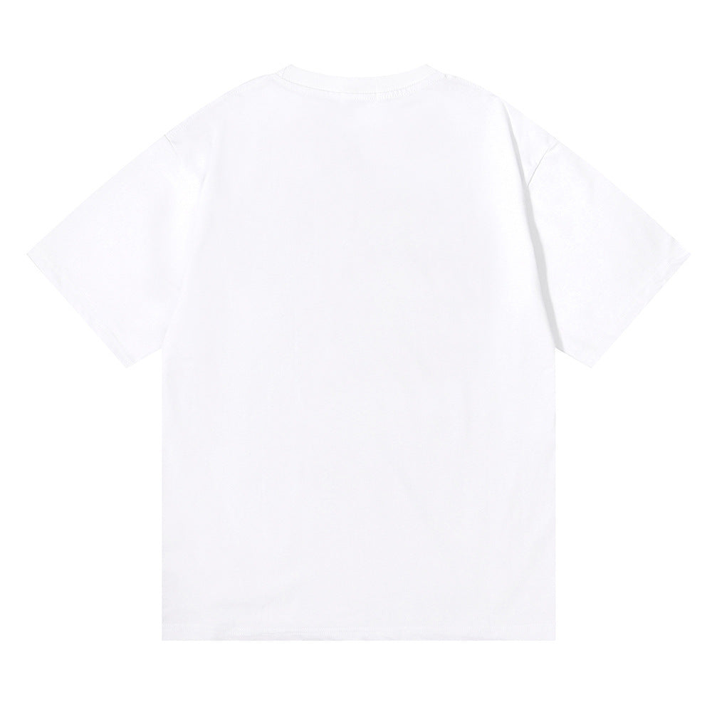 Rhude T Shirt Flag Floral Print Short Sleeve T-Shirt