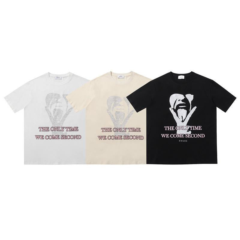 Rhude T Shirt Geometric Print Short Sleeve T-Shirt