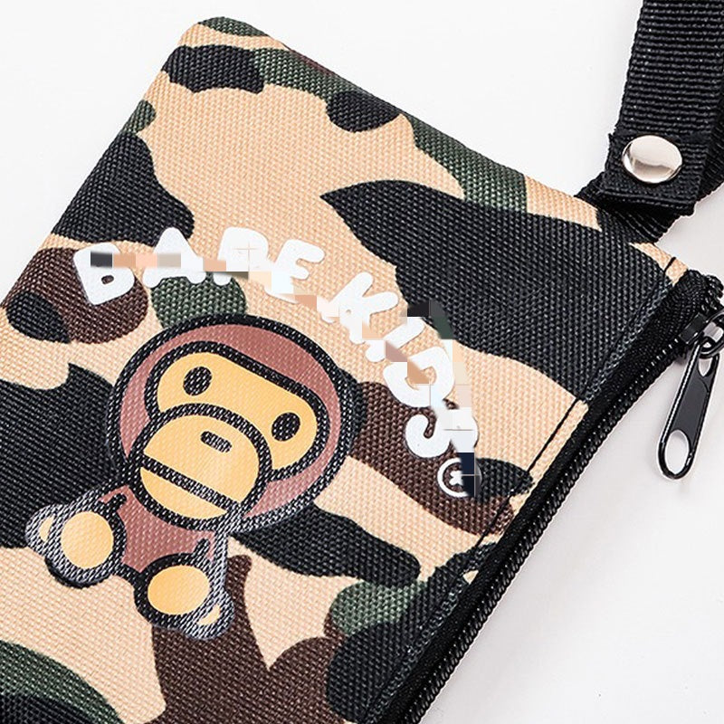 Bathing Ape Bape Bag Ape Camo Tote Bag Wallet Two-piece Set