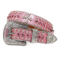 Hip-hop punk rhinestone belt easiest for matchins