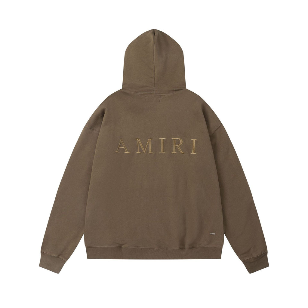 Amiri Hoodie OW Embroidery Letter Hooded Sweater for Men and Women