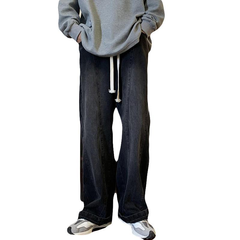 Men Jeans Vintage Second-Hand Black Color Jeans