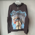 Mixed Emotion hoodie Hot Diamond Zip Cardigan Sweater Jacket