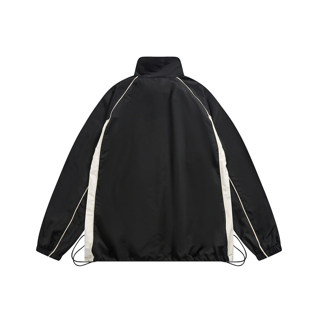 Unisex Jacket Casual Retro Sports Jacket Spring and Autumn Loose Lapel Jacket