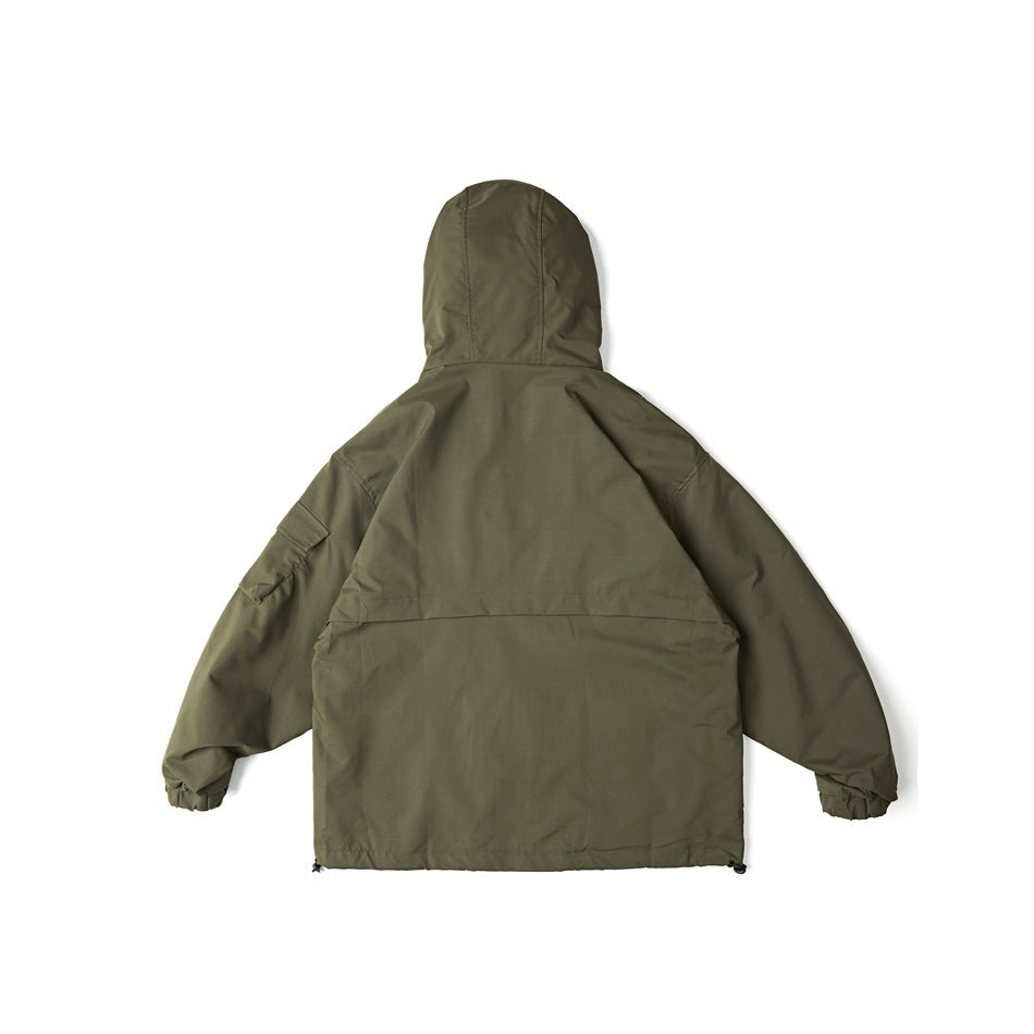 Unisex Jacket Zipper Decorations Hooded Hooded Jacket Men's Jacket Coat
