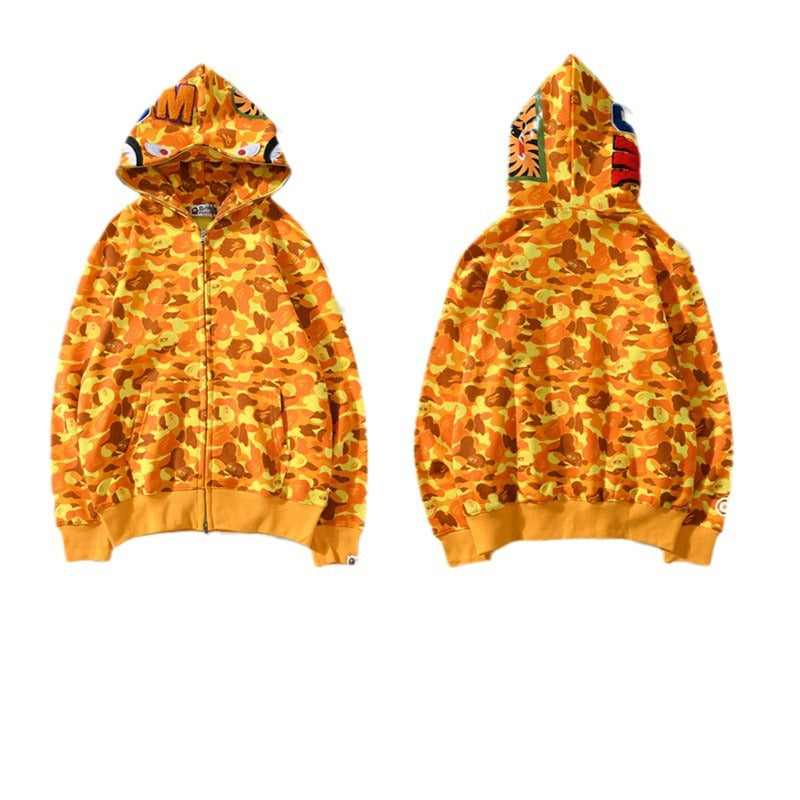 Bathing Ape Hoodie PlayerUnknown's Battlegrounds Orange Camo Jacket