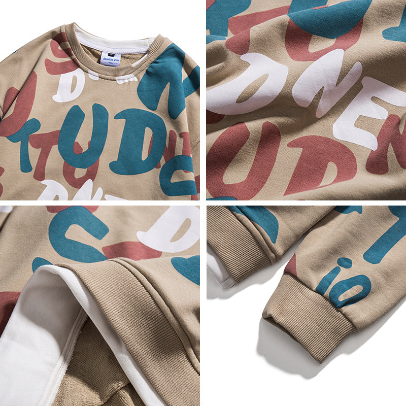 Men Pullover Hoodie Spring Sweater Men's Loose Top