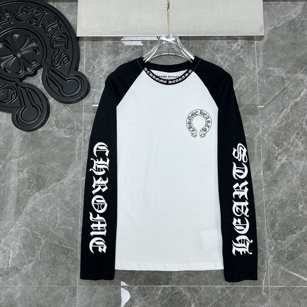 CHH  Heart Long Sleeve Shirt Unisex Fashion Loose Long Sleeve Shirt