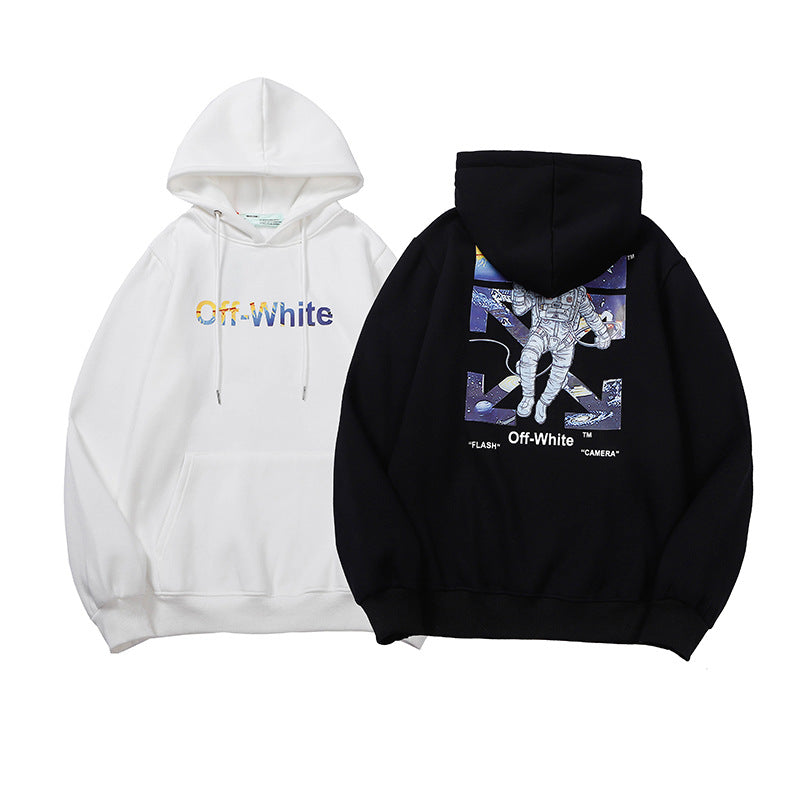 OW  hoodie space astronaut arrow fleece hooded