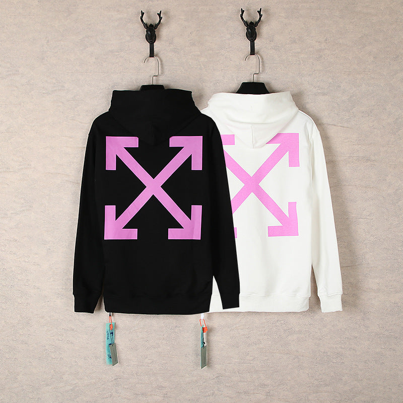 OW hoodie angel wing pattern arrow hooded