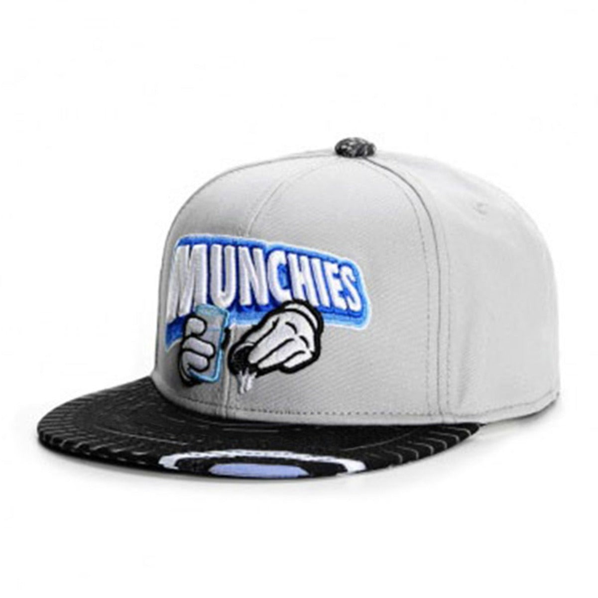 Trendy flat brimmed snapback hats munchies milk biscuits fall and winter sun protection and windproof
