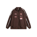Unisex Jacket Vintage Sports Loose Stand Collar Jacket