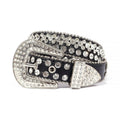 Hip-hop punk rhinestone belt punk style