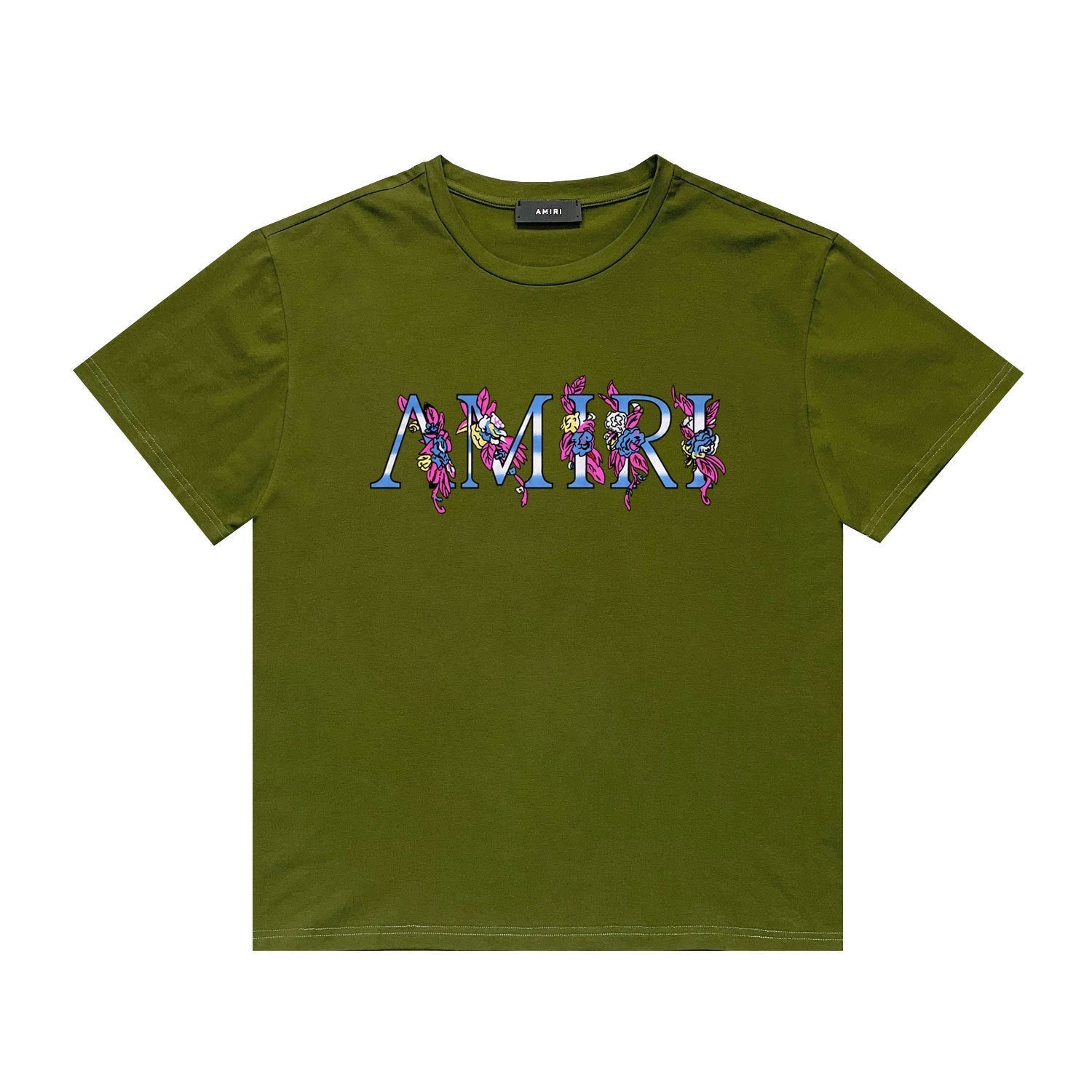 Amiri T Shirt Casual Hip Hop High Street round Neck Short Sleeve T-shirt