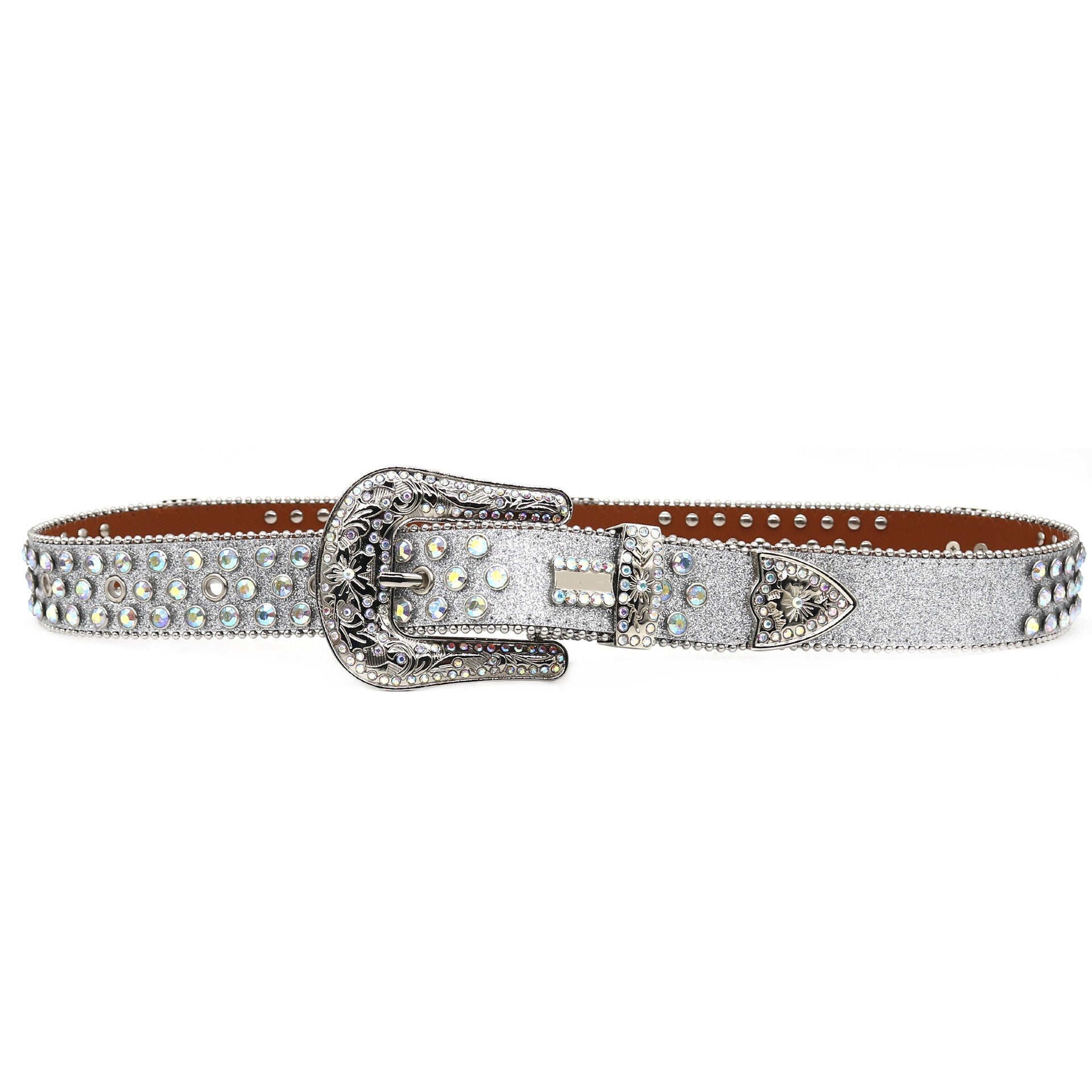 Hip-hop punk rhinestone belt punk style wide belt