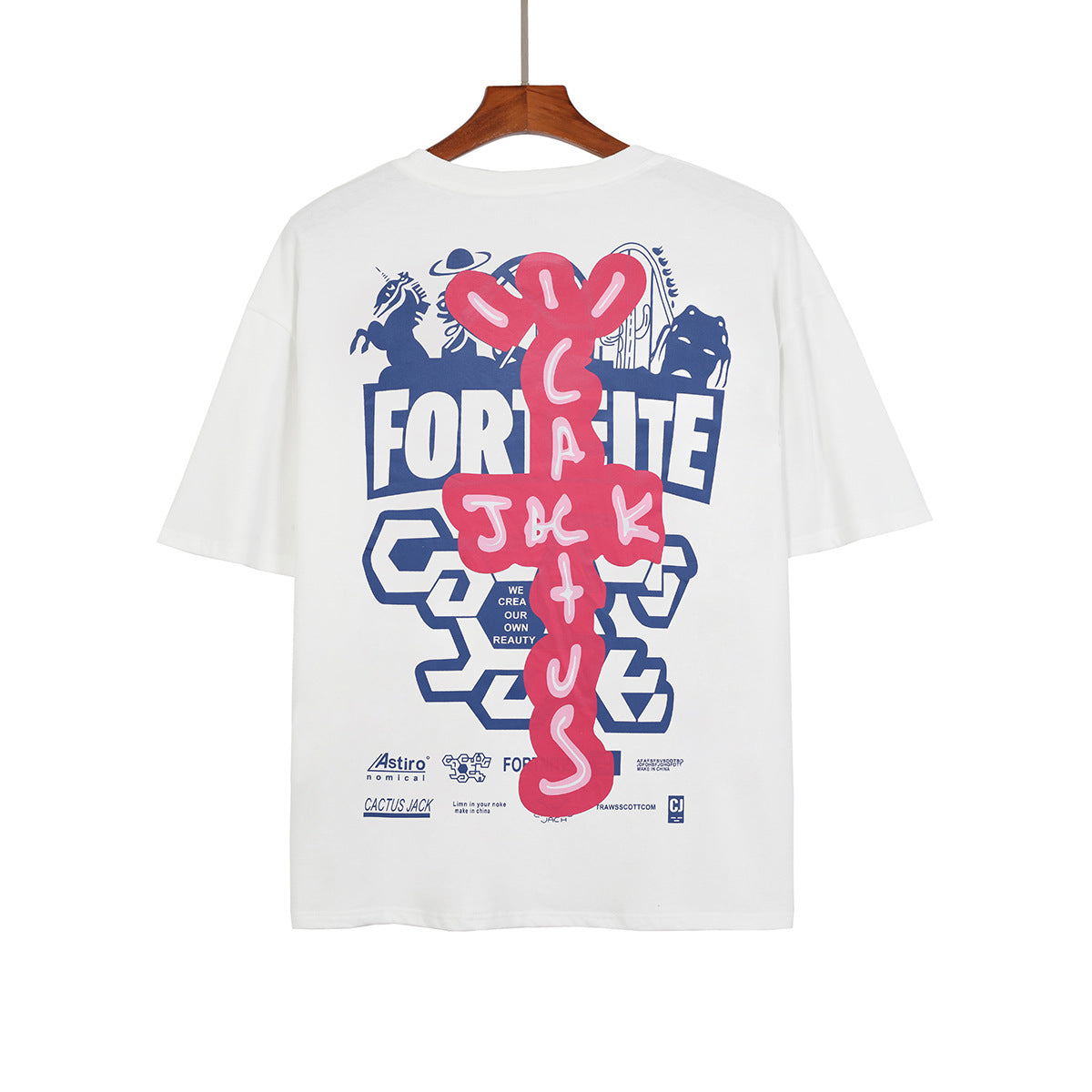 Travis Scott T-Shirt Travis Scott Cactus Jack Loose Short Sleeve T-Shirt