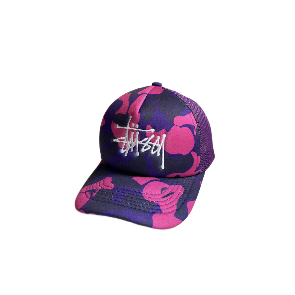 Stussy hat camouflage embroidered baseball cap hip hop cap women summer sun visor versatile street