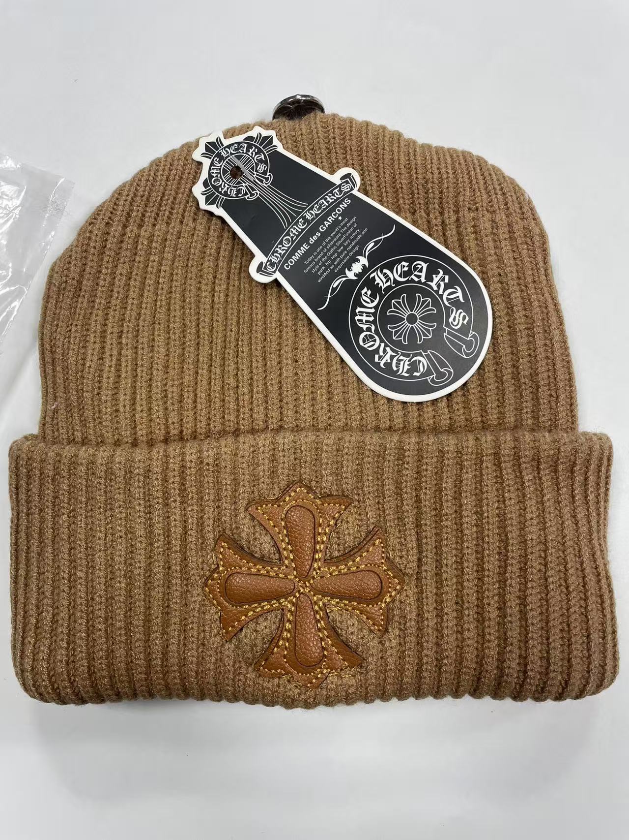 Chrome Hearts Knit Hat - Warm, Casual, Trendy Winter Streetwear Fashion Versatile Jacquard Wool Hat European and American Casual Warm Cold Hat Cross-border Knitted Hat Xiaoxiang Hat