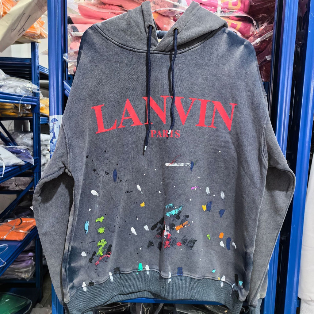 Gallery Dept Hoodie Loose Casual Distressed Hoodie