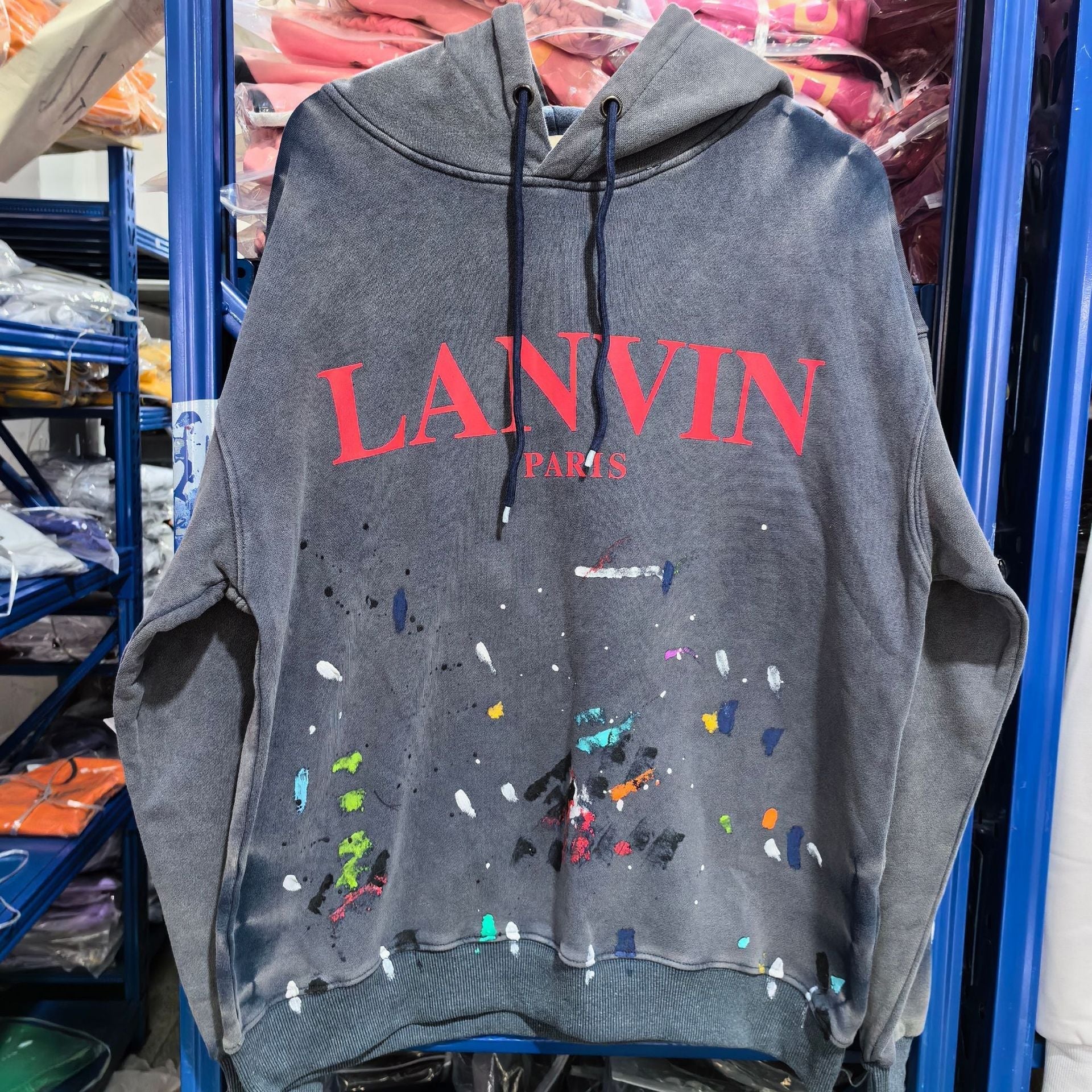 Gallery Dept Hoodie Loose Casual Distressed Hoodie