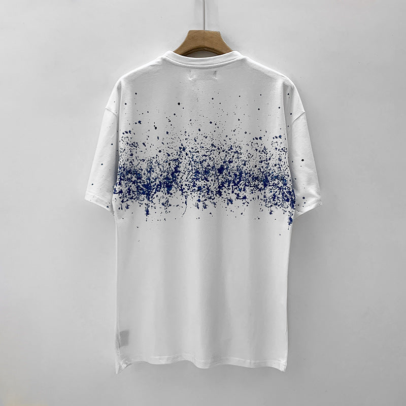 Amiri T Shirt Casual Hip Hop High Street round Neck Short Sleeve T-shirt