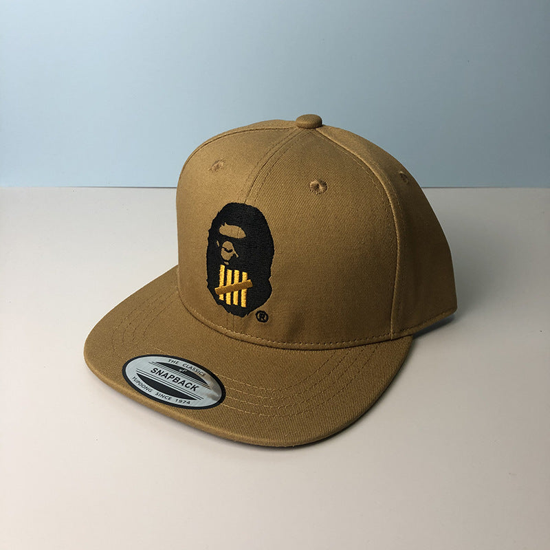 Bathing Ape Bape Hat Trendy brand ape head baseball cap Girls five bars flat edge hat Men's Japanese aape cap