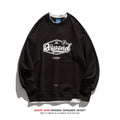 Men Pullover Hoodie Patchwork round Neck Sweater Men's and Women's Spring and Autumn Loose Top