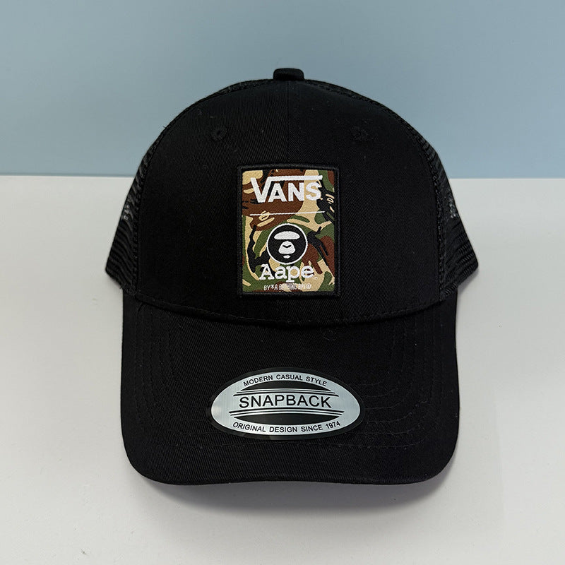 Bathing Ape Bape Hat Ape Head Cap Shade Breathable Baseball Net Cap