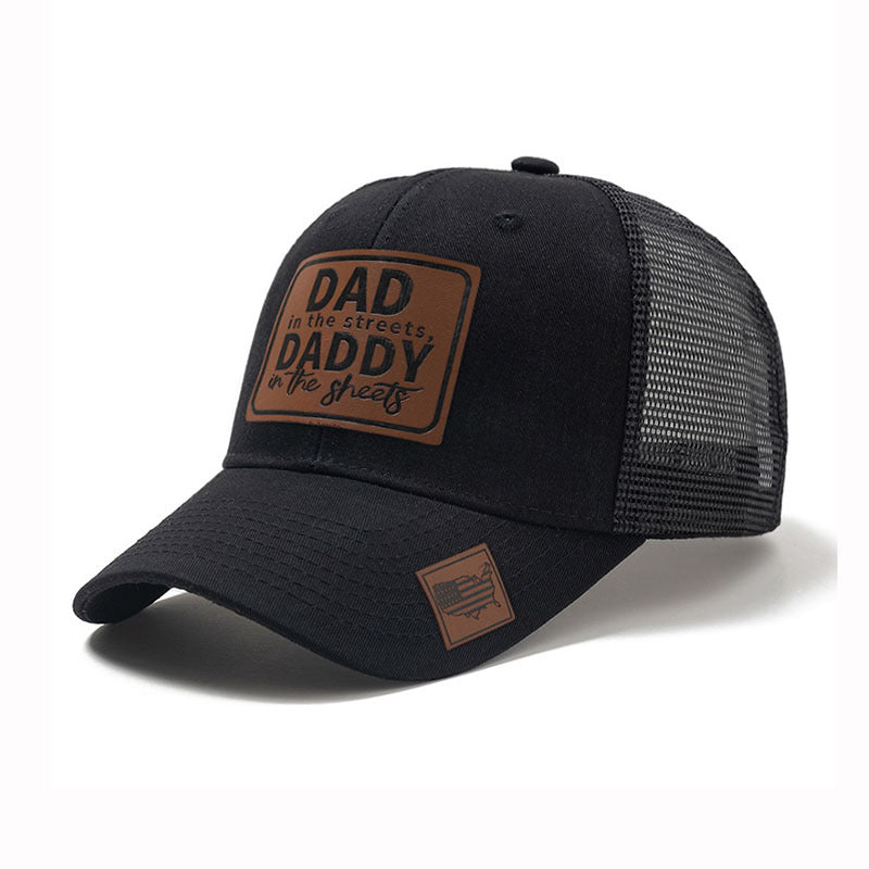 Trendy flat brimmed snapback hats mesh breathable spring summer