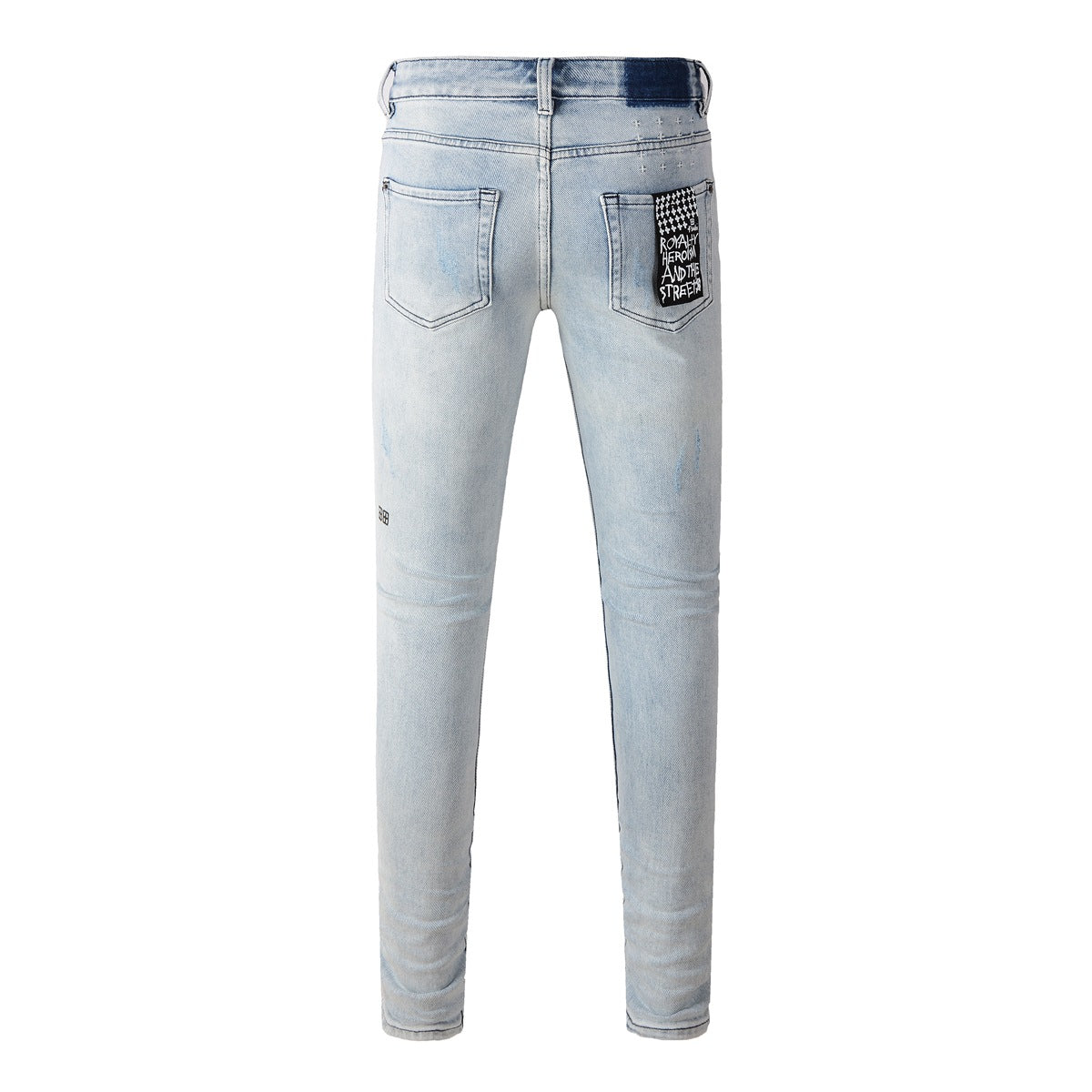 KSUBI Jeans Slim Fit Casual Stretch Ripped Jeans
