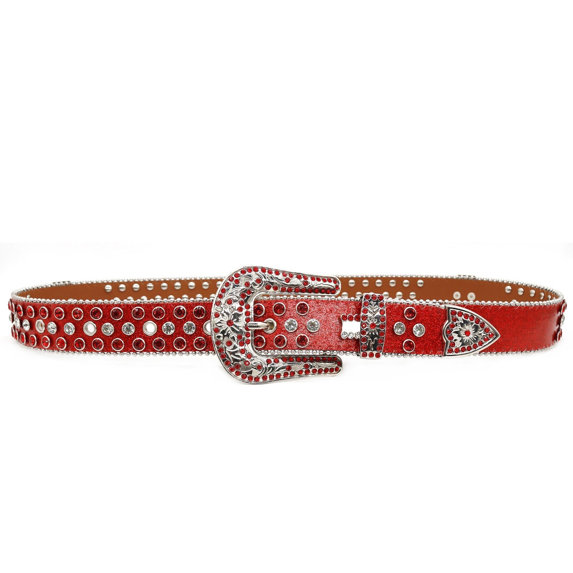 Hip-hop punk rhinestone belt flash diamond wide belt