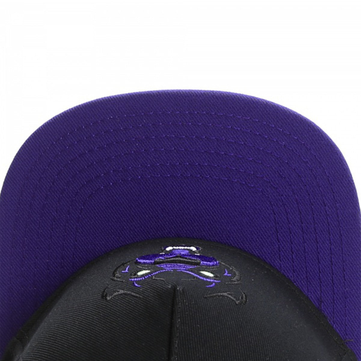 Trendy flat brimmed snapback hats cartoon purple leopard embroider summer