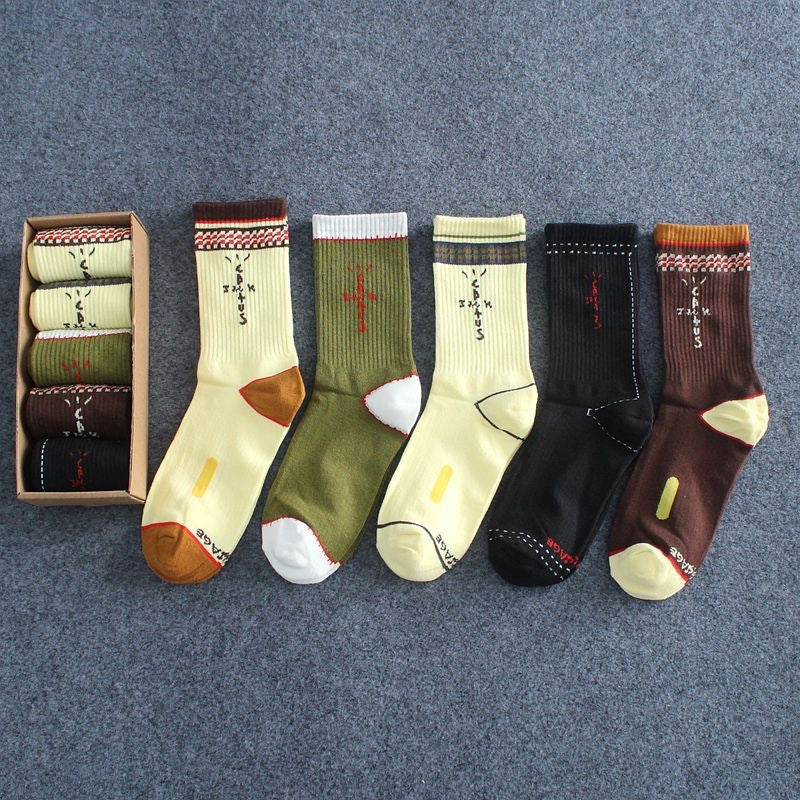 Men socks spring and summer long tube