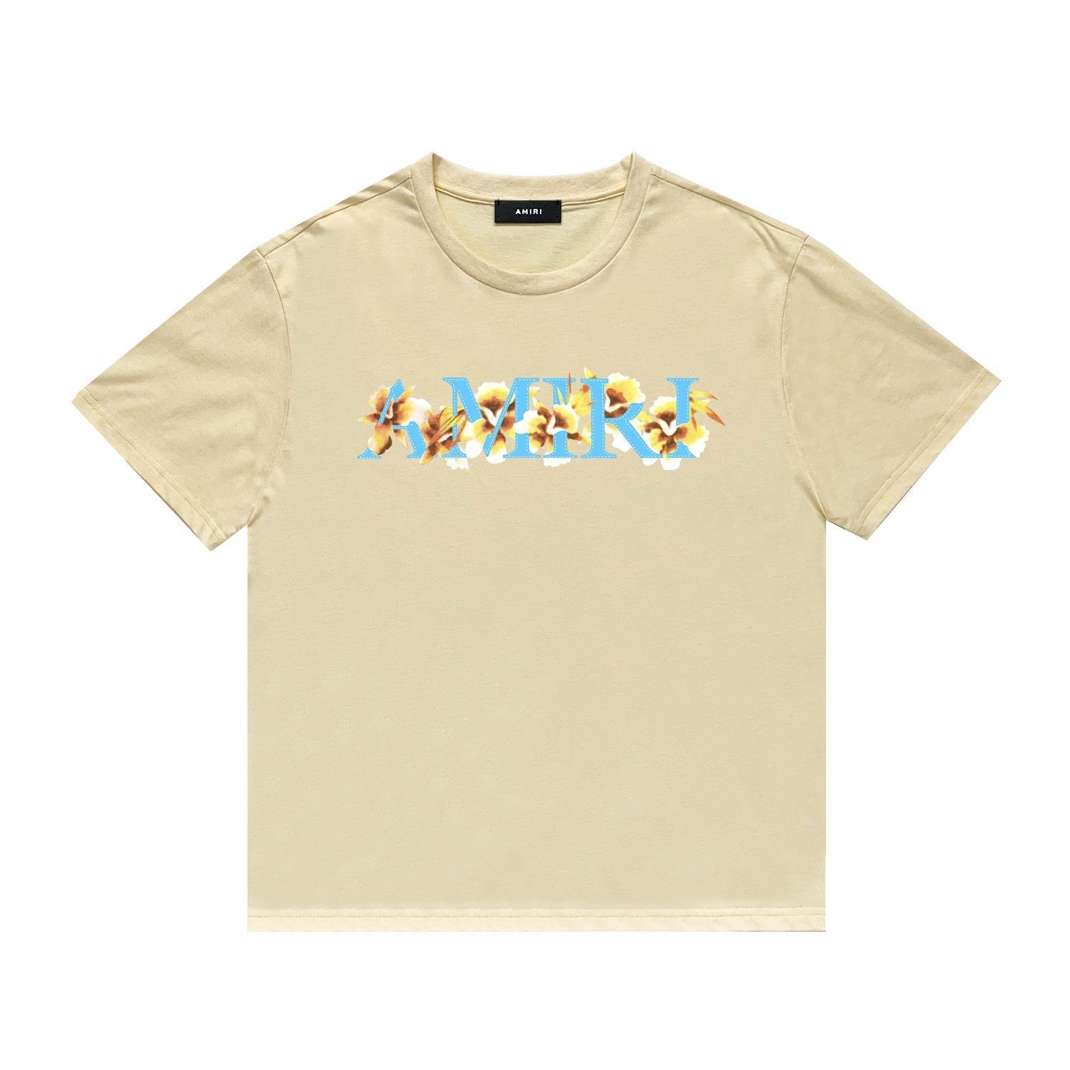 Amiri T Shirt Flower Print Casual Hip Hop Short Sleeve T-shirt