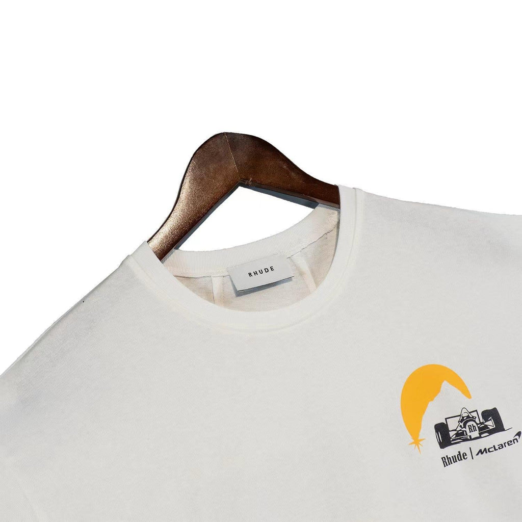 Rhude T Shirt Joint Racing Sunset Printing Short Sleeve T-Shirt