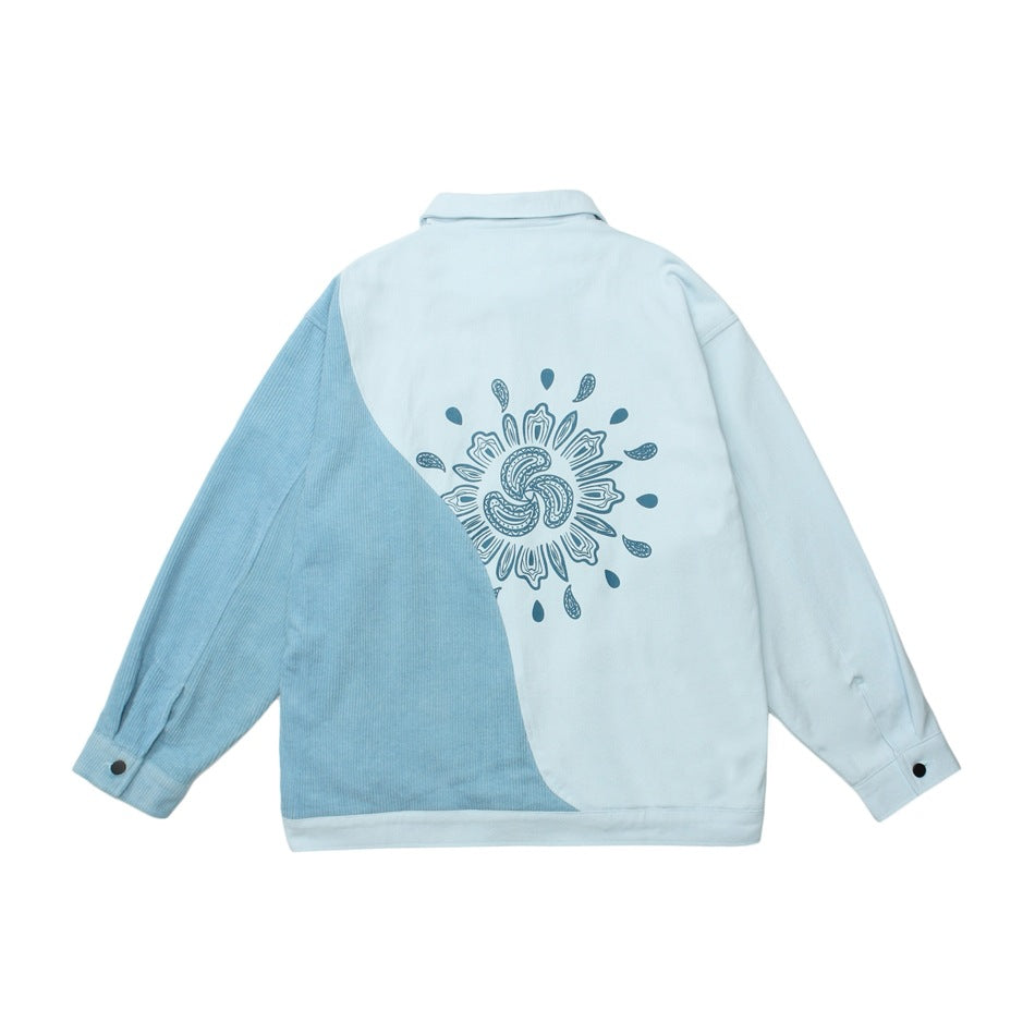 Unisex Jacket Vintage Jacket Loose Lapels Coat
