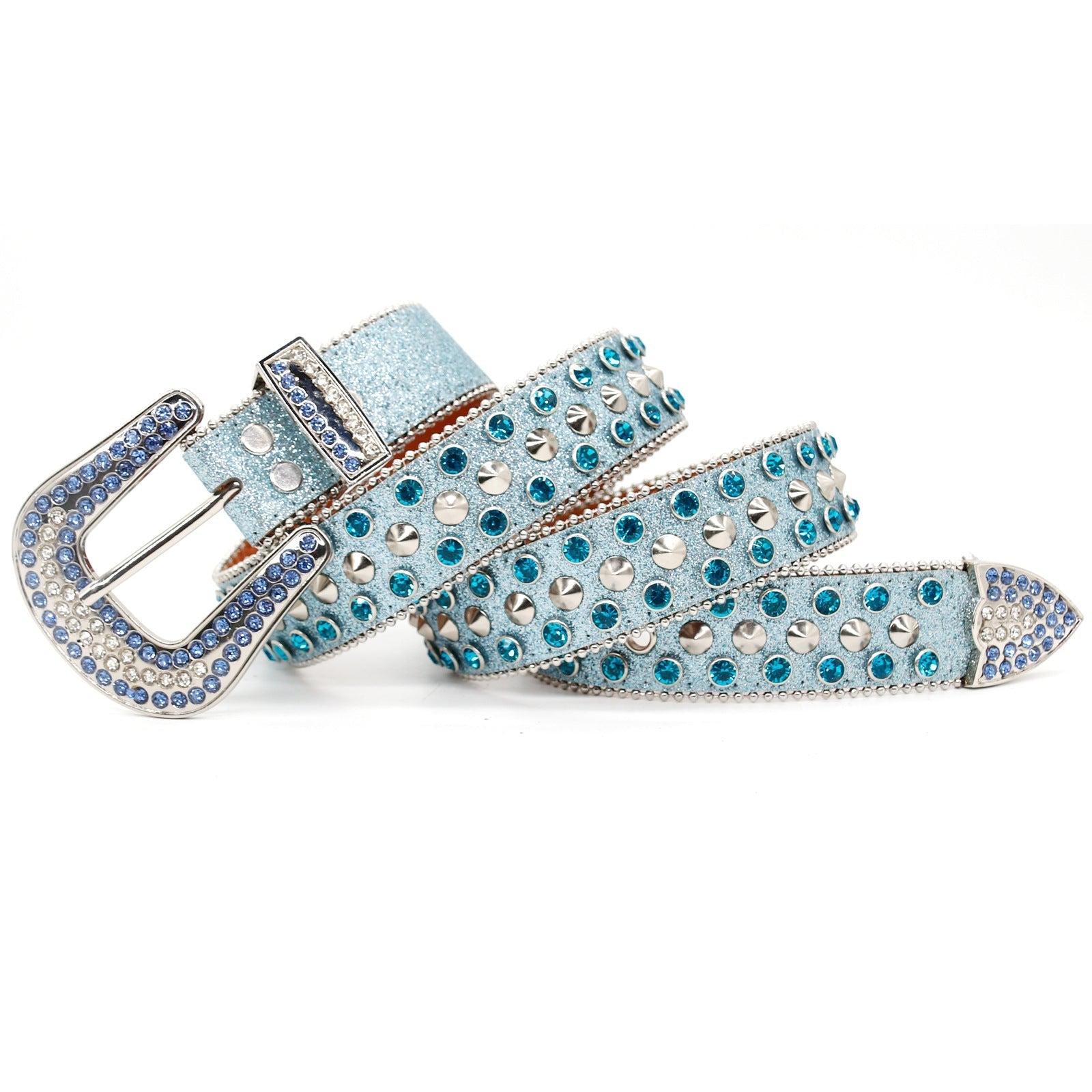 Hip-hop punk rhinestone belt punk style