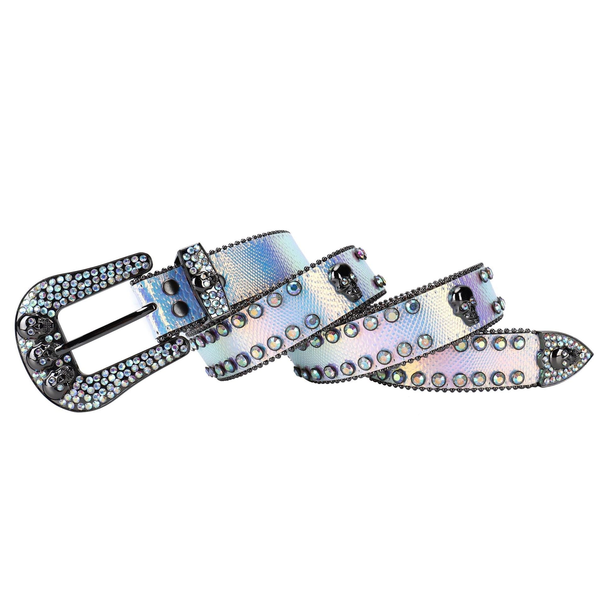 Hip-Hop Punk Rhinestone Belt Skull Punk Belt